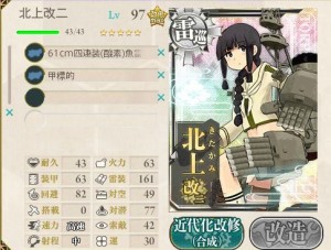 北上改装備例