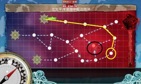 【春イベ】E-6-L　親潮野分　堀周回編成例