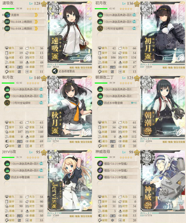 強行輸送艦隊 抜錨 １ ６クォータリー任務 第二期 ぜかましねっと艦これ