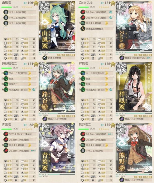 ５ ４ 戦果稼ぎ周回編成例いろいろ ぜかましねっと艦これ