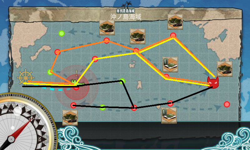 ２－４ドロップマス増加時編成例【食べ物イベント】