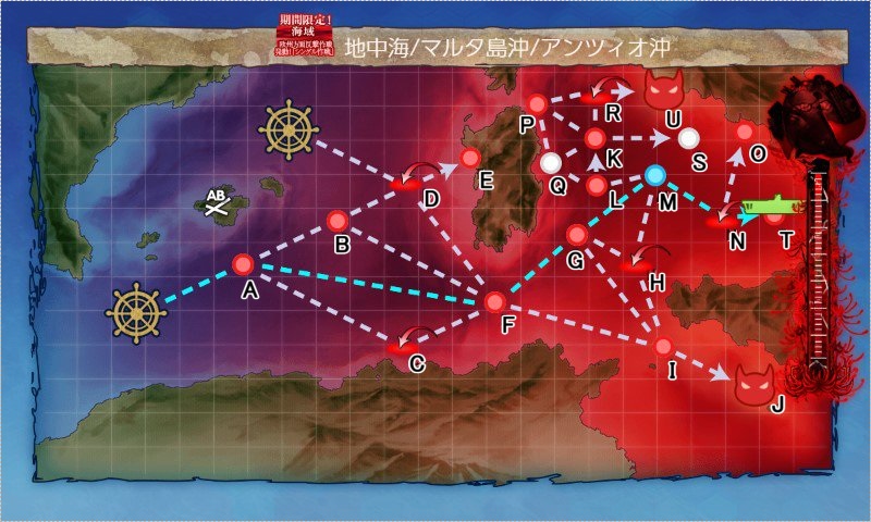 【夏イベ】E-3 第二ゲージ破壊（機動部隊編成）【シングル作戦】