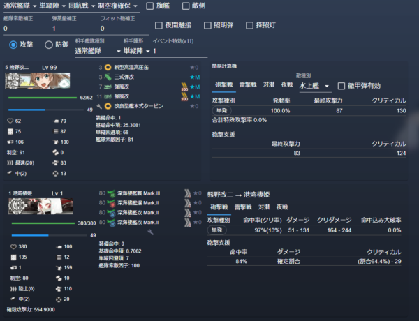 新火力キャップについて 21 03 01実装分 ぜかましねっと艦これ