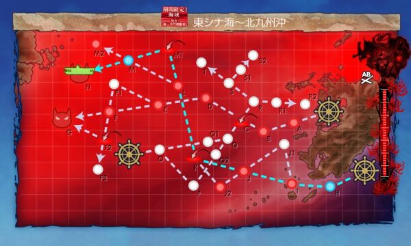 【冬イベ】E5　ギミック1(三本目ボス出現)　北九州防空戦【捷三号作戦警戒】