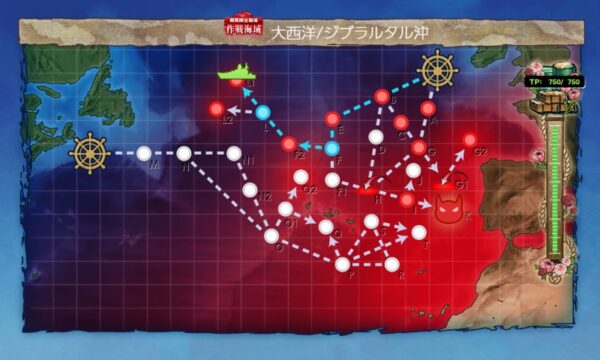 【初秋イベ】E4 ギミック2(ボス出現) トーチ作戦任務部隊、抜錨！【大規模反攻上陸！トーチ作戦！】