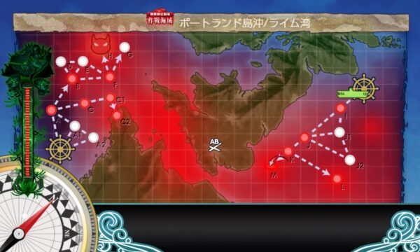 【夏イベ】E6 ギミック2(第二ボス出現) タイガー演習【反攻上陸！ノルマンディー上陸作戦】