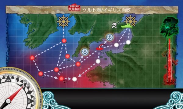 【夏イベ】E1 ギミック2(第一ボス出現) 発動！カタパルト作戦【Operation Menace】