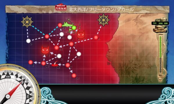 【夏イベ】E3-2 輸送ゲージ1(二本目) 激突！ダカール沖海戦【Operation Menace】