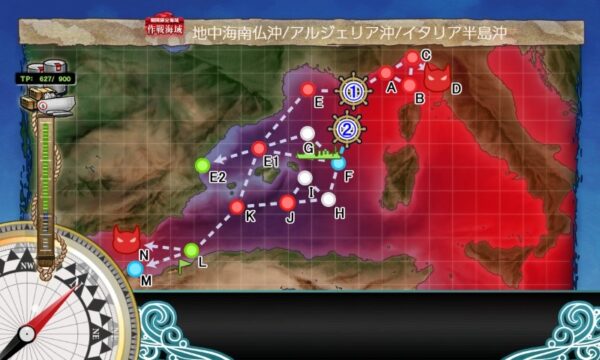 【夏イベ】E4-2 輸送ゲージ Opération Vado -ヴァード作戦-【L’Élan de la Flotte Française -フランス艦隊の躍動-】