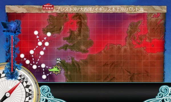 【夏イベ】E5 ギミック1 Au-delà du Destin Cruel -フランス艦隊/欧州連合艦隊の躍動-【L’Élan de la Flotte Française -フランス艦隊の躍動-】